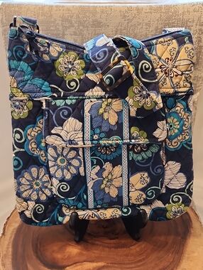 Vera Bradley Hipster Crossbody Bag - Retired  Mod Floral Blue